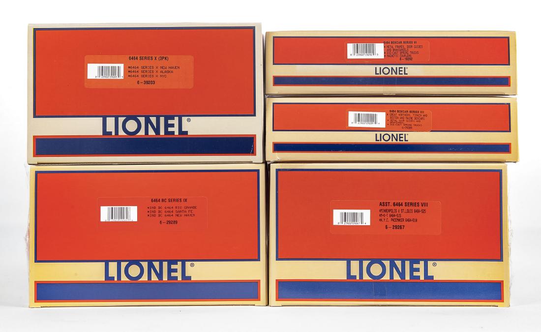 5 Lionel 6464 Boxcar Series 6-10 in OBs (1 of 2)