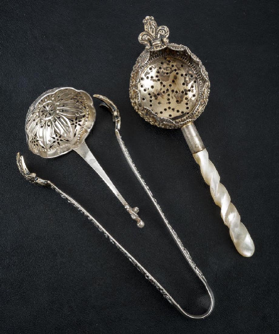 3 Pcs Sterling Table Articles Incl Tea Strainers (1 of 4)