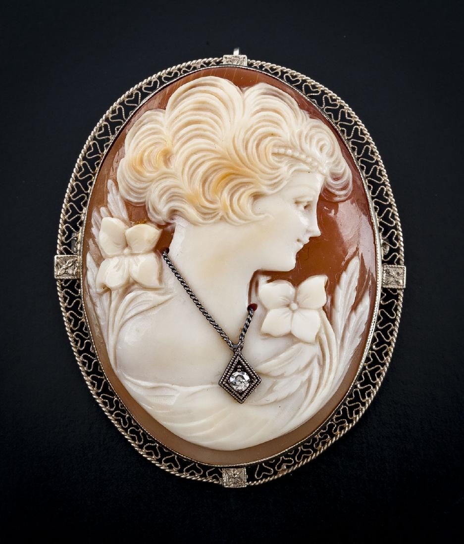 14K Cameo Pin/Pendant (1 of 2)