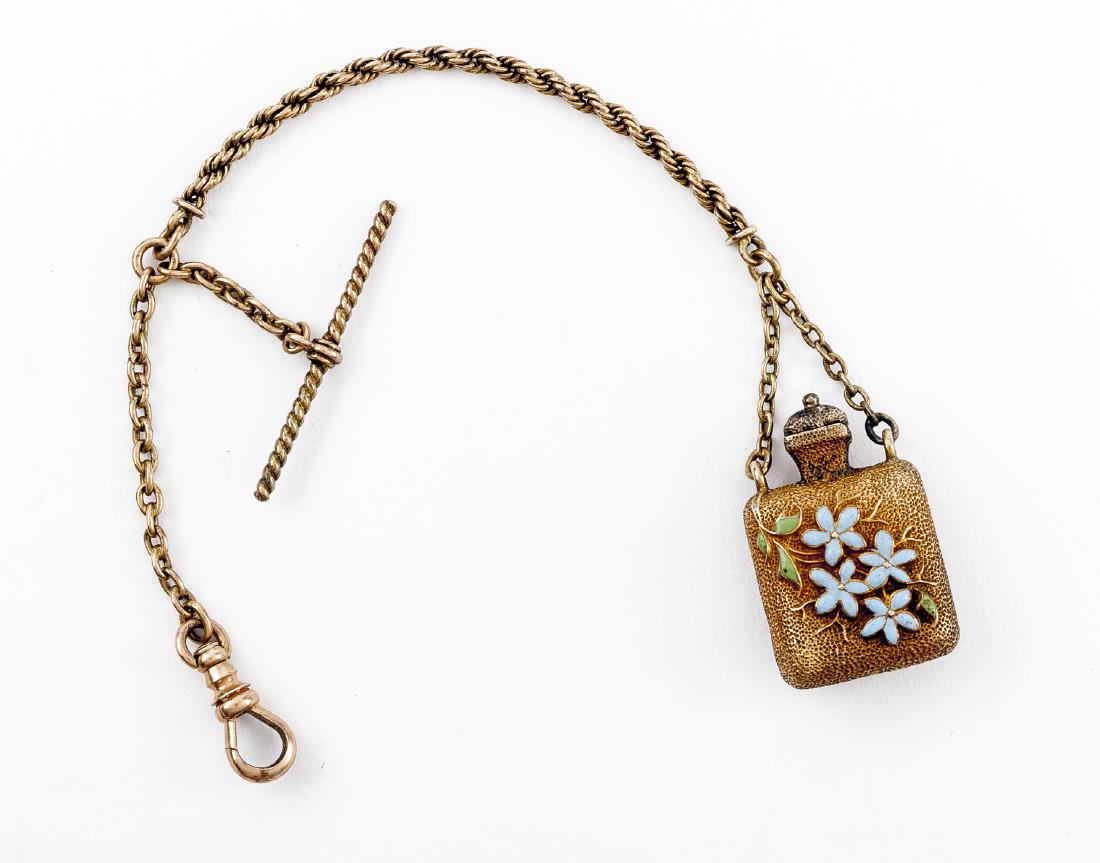 14K Enamel Watch Fob (1 of 1)