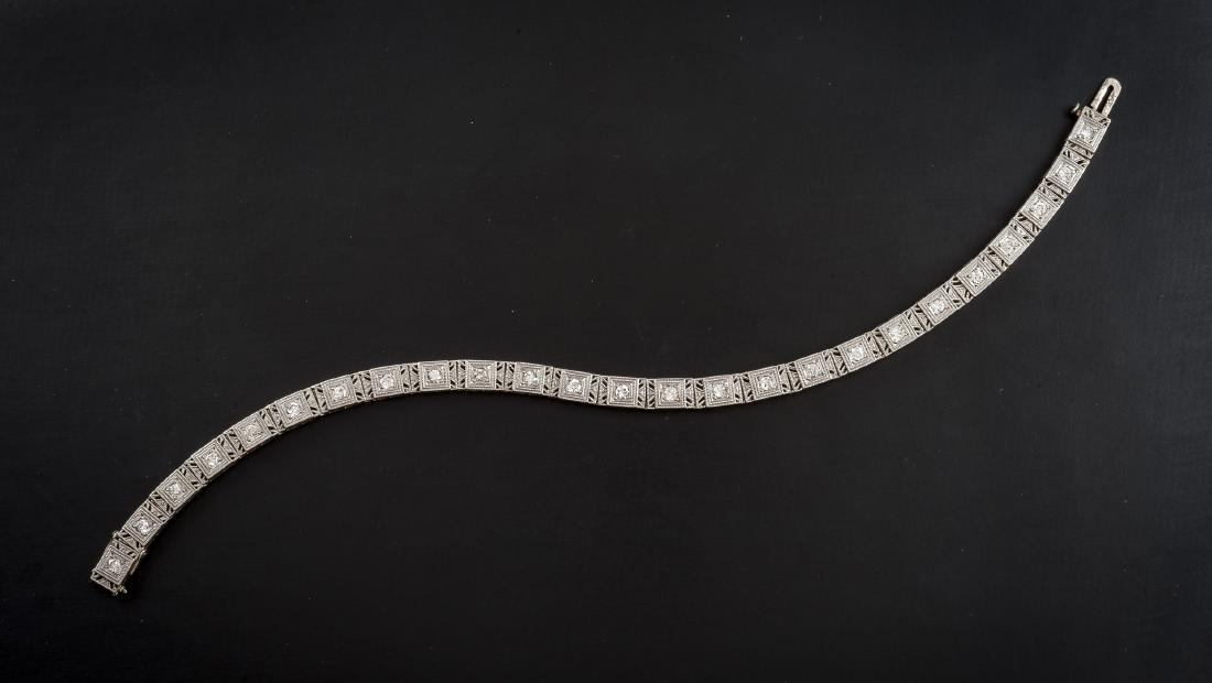 14K 1 CTW Diamond Line Bracelet (1 of 3)