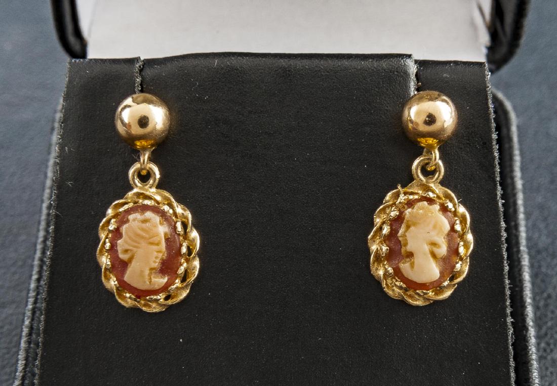 14K Cameo Earrings (1 of 2)