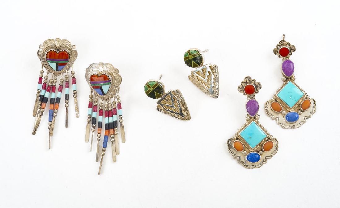 3 Pairs Sterling Earrings (1 of 4)