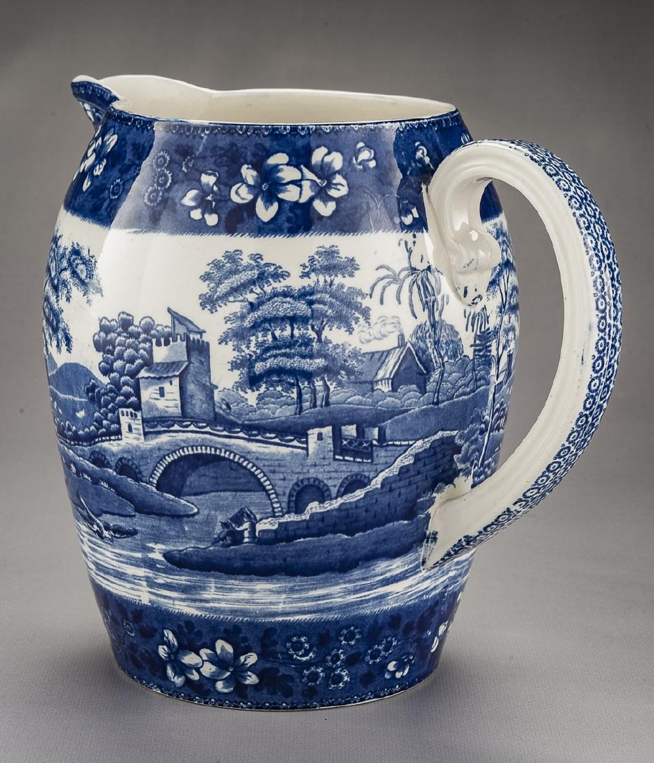 Blue & White Copeland Transferware Pitcher (1 of 3)