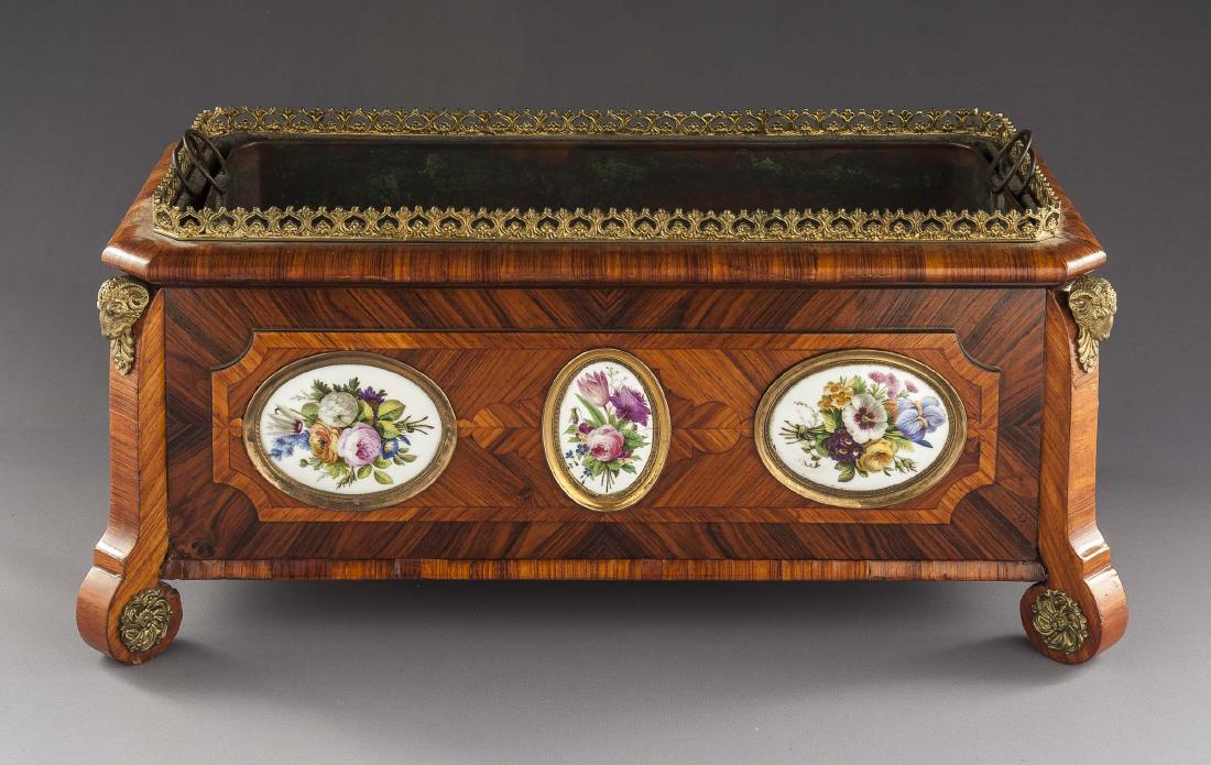 19th Century French Marquetry Jardiniere (1 of 6)