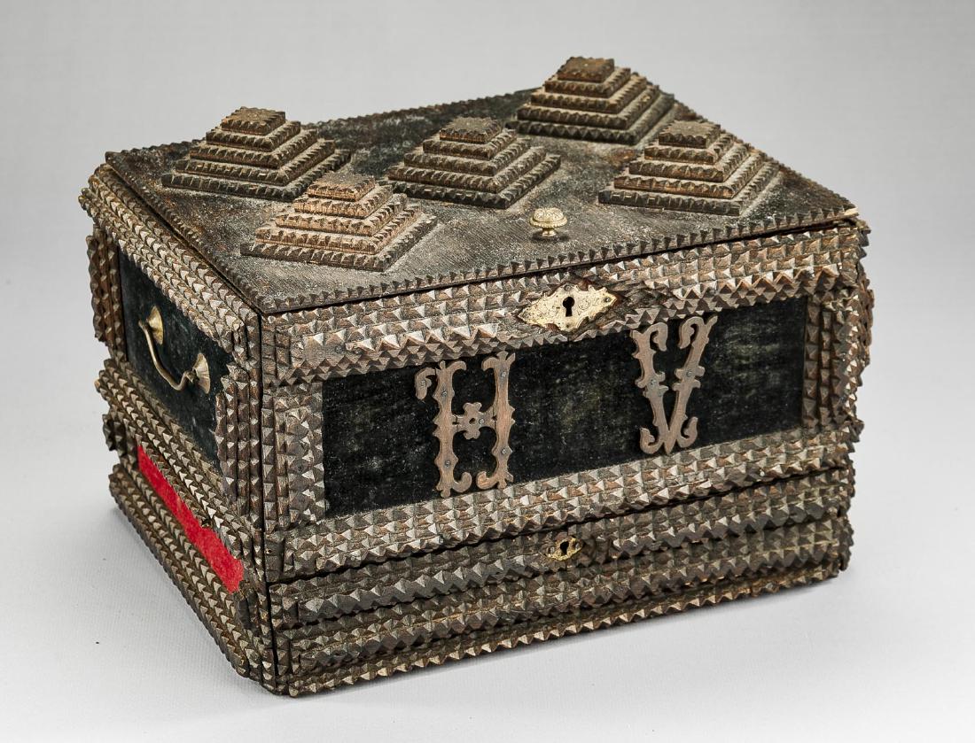 Initialed Tramp Art Box (1 of 3)