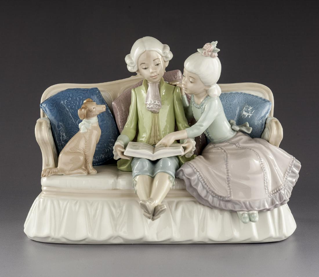 Lladro #5229 'Story Time' Figurine (1 of 3)