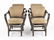 4 McGuire Rattan Arm Chairs