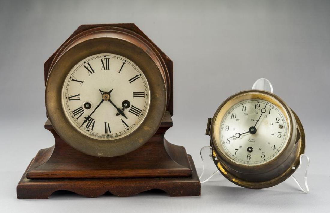 2 Ship's Clocks Incl Salem & Waterbury (1 of 6)