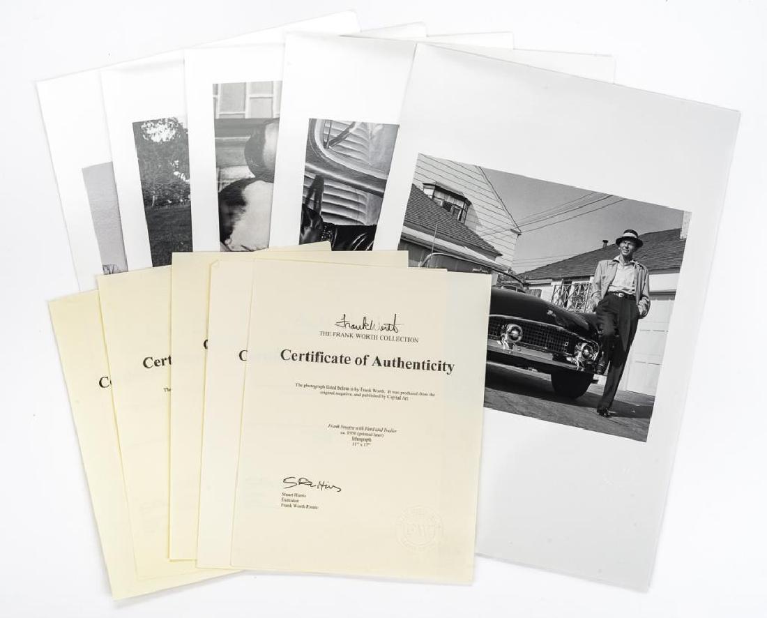Frank Worth Photograph Collection: DESCRIPTION: Frank Worth photograph collection with Certificates of Authenticity. Lithographs. Each produced from the original negative, and published by Capital Art. Includes Alfred Hitchcock, Grace
