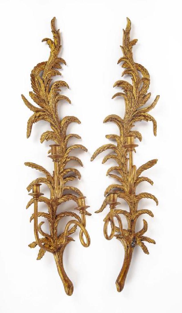 Pair of Fern Form Sconces (1 of 1)
