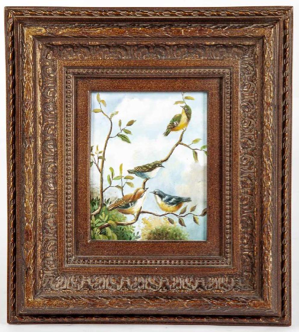 Painting of Four Birds by Lawg (1 of 2)