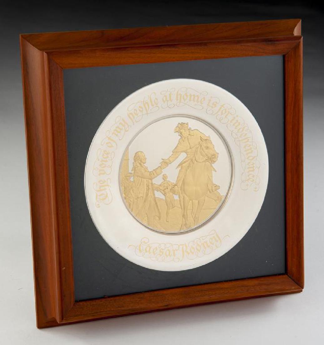 Sterling 1975 Bicentennial Commemorative Plate (1 of 1)