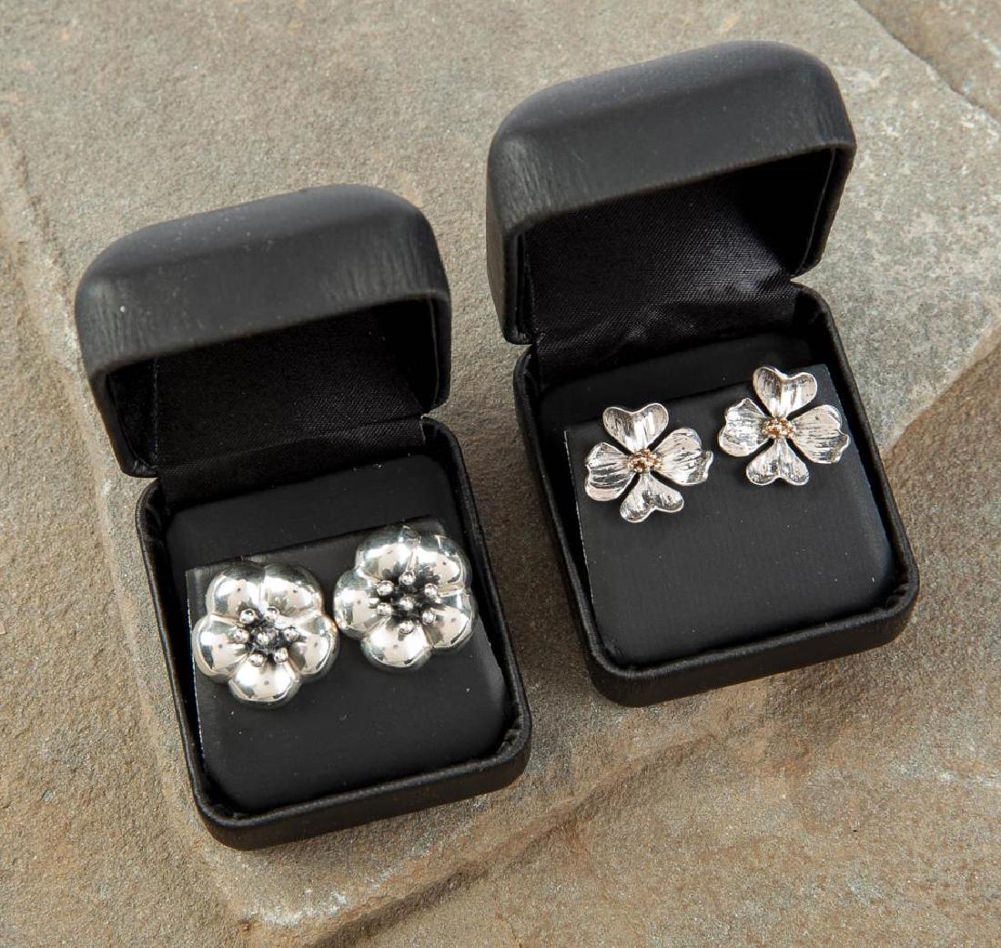 2 Pairs Designer Sterling Earrings (1 of 1)