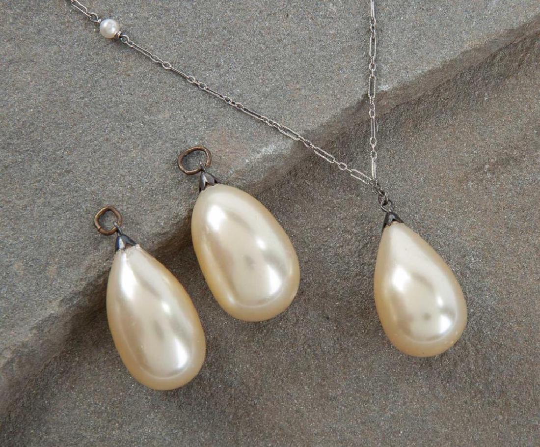 Vintage 14K Necklace w/ Drop (1 of 2)