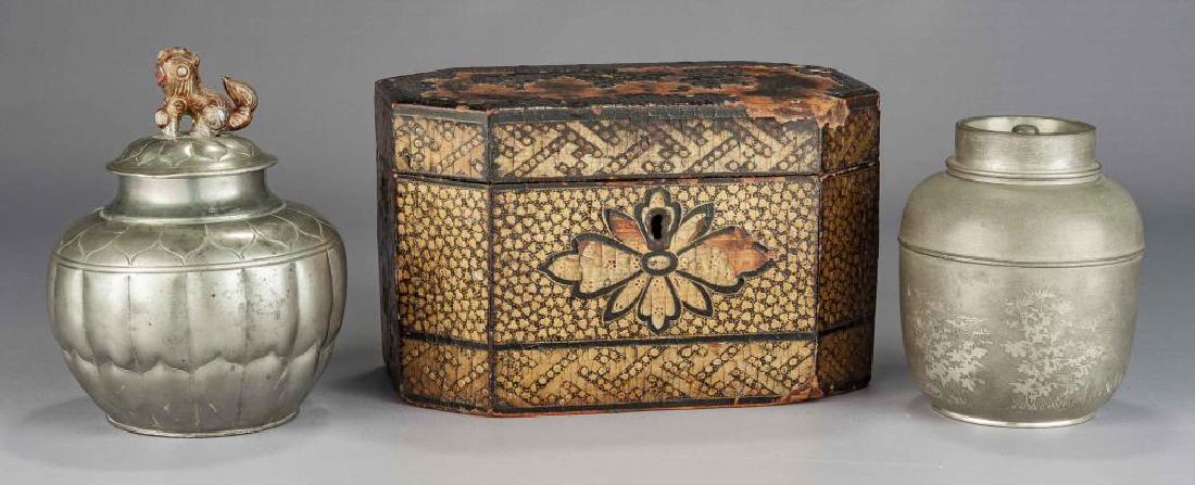 3 Chinese Tea Caddies (1 of 5)