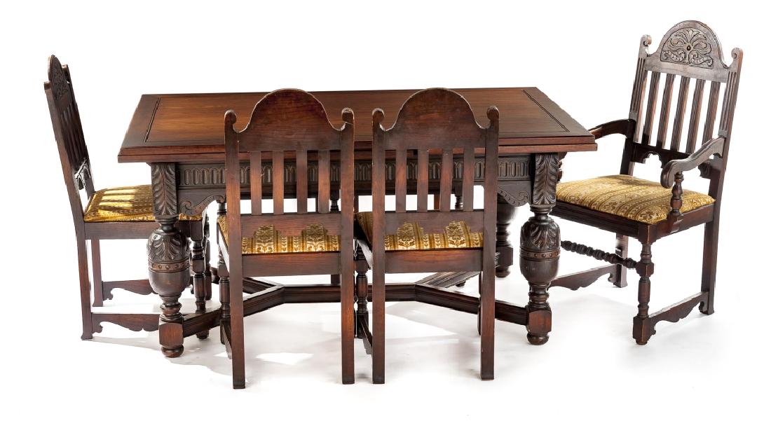 6 Pc Jacobean Revival Dining Suite Aug 12 2018 Cordier