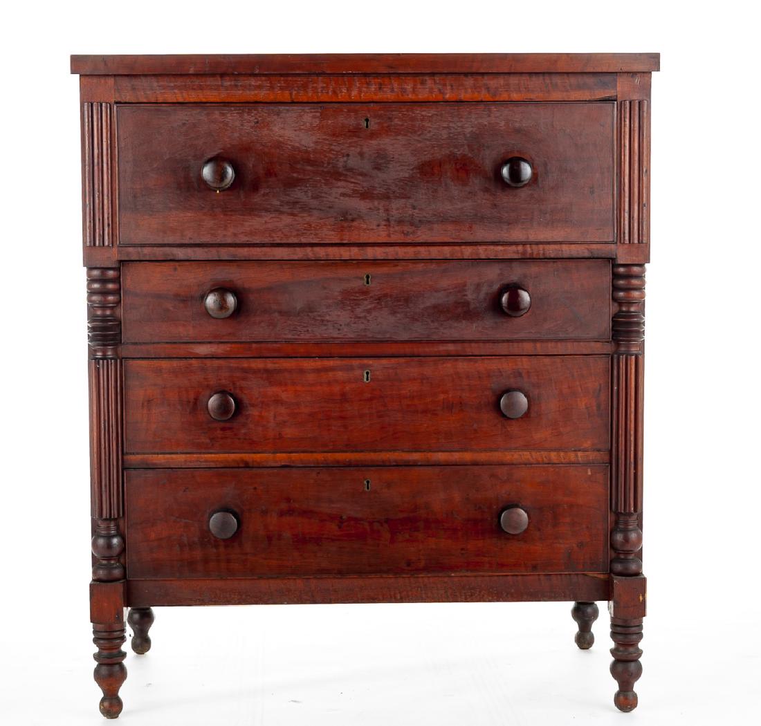 Sheraton-Empire Transitional Chest of Drawers (1 of 6)