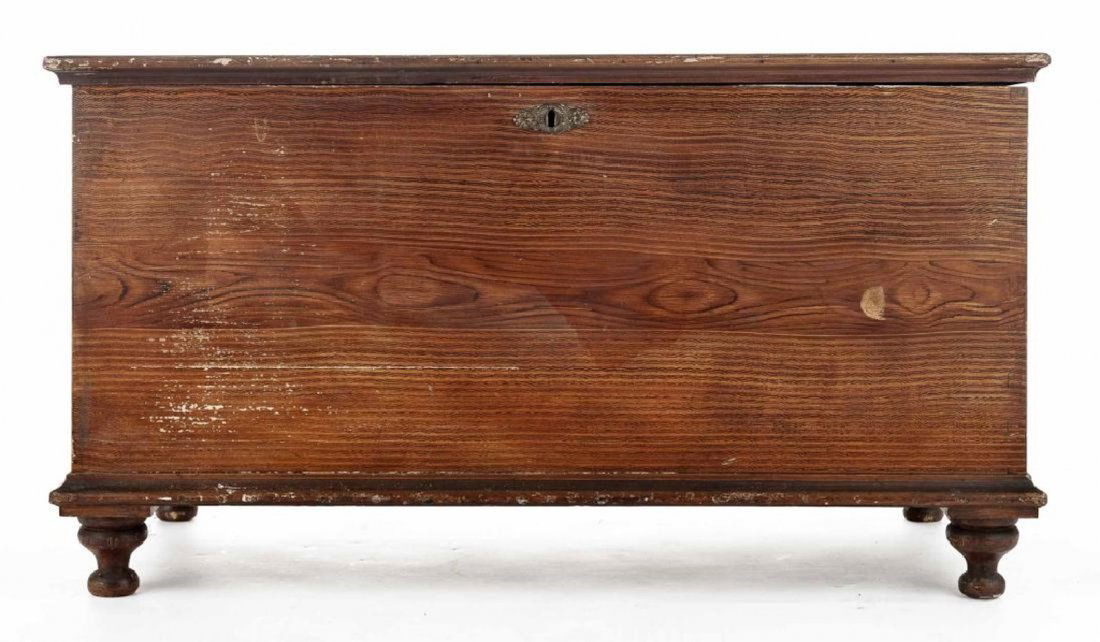 Grain Decorated Pennsylvania Poplar Blanket Chest (1 of 5)