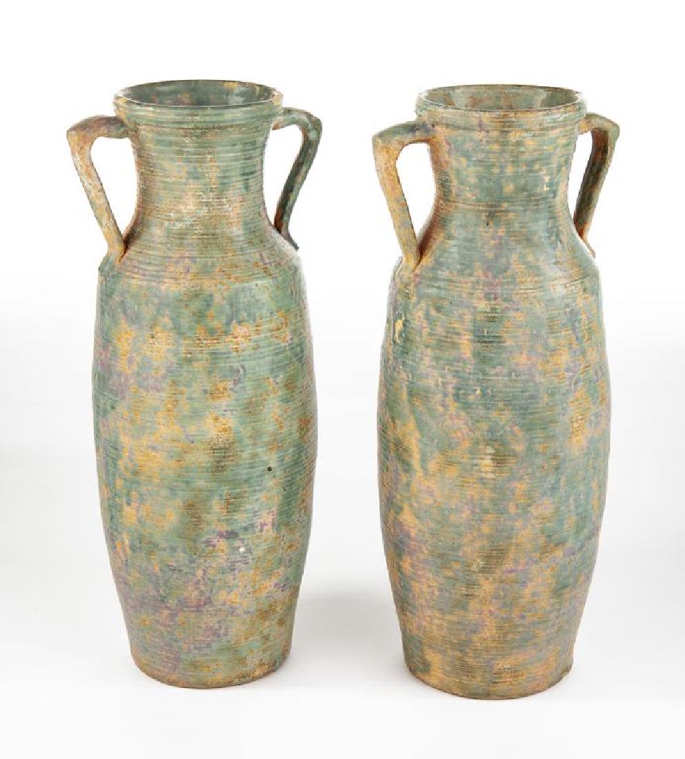 Pr Handled Floor Vases (1 of 3)
