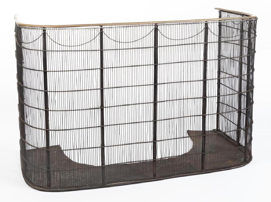 Federal Wrought Iron Fire Screen (1 of 4)