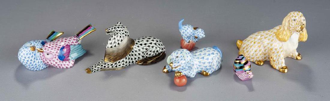 6 Herend Animals incl Dogs & Birds (1 of 4)
