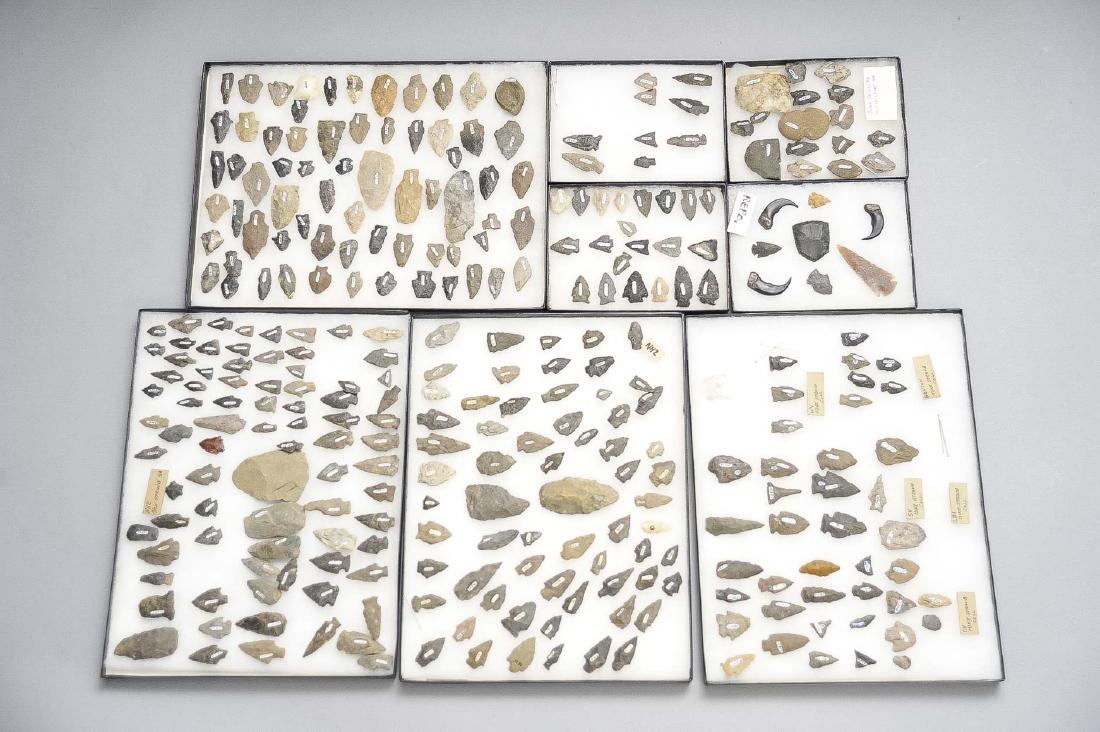 8 Riker Flats Nat Amer Artifacts incl Arrowheads (1 of 1)