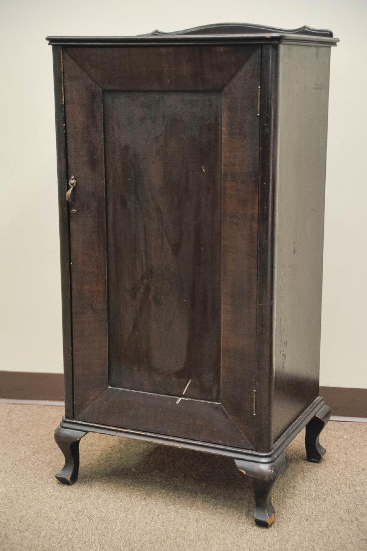Antique Music Cabinet: DESCRIPTION: Antique sheet music cabinet. MEASUREMENTS: 22-1/2" x 17-1/2" x 41-1/2".