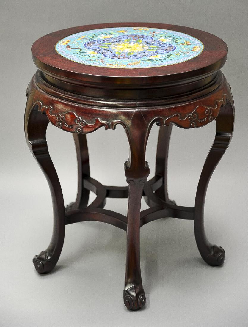 Cloisonne Top Plant Stand (1 of 2)