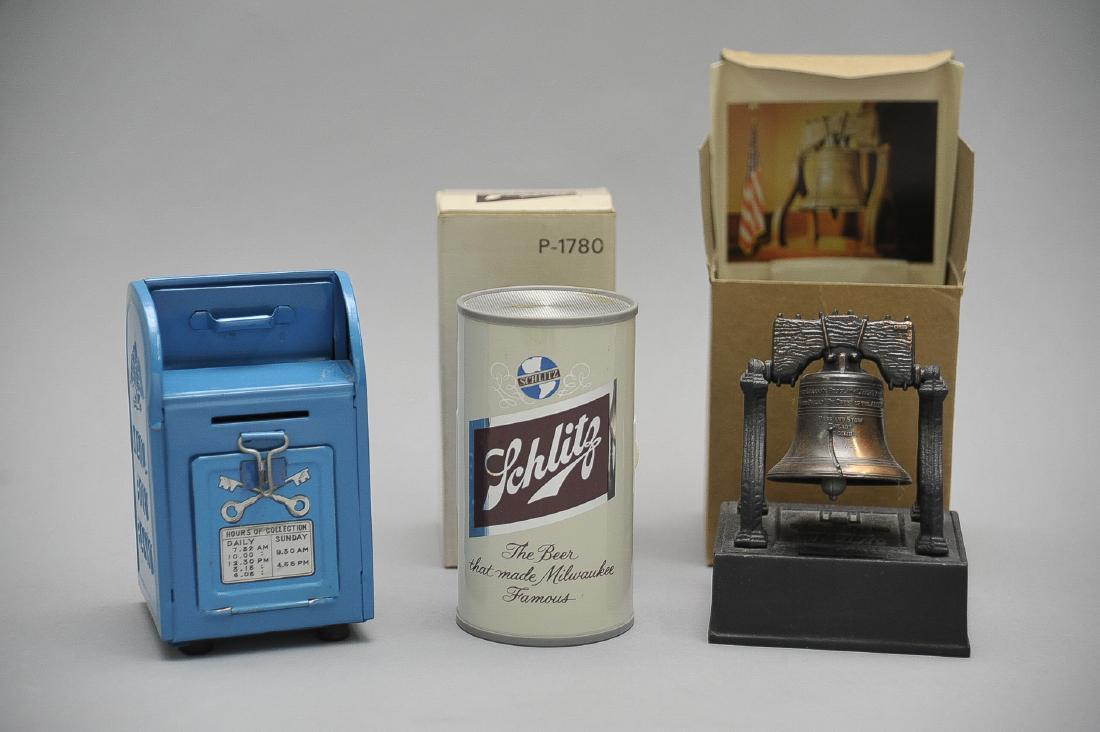 Vintage Coin Banks and Radio (1 of 1)