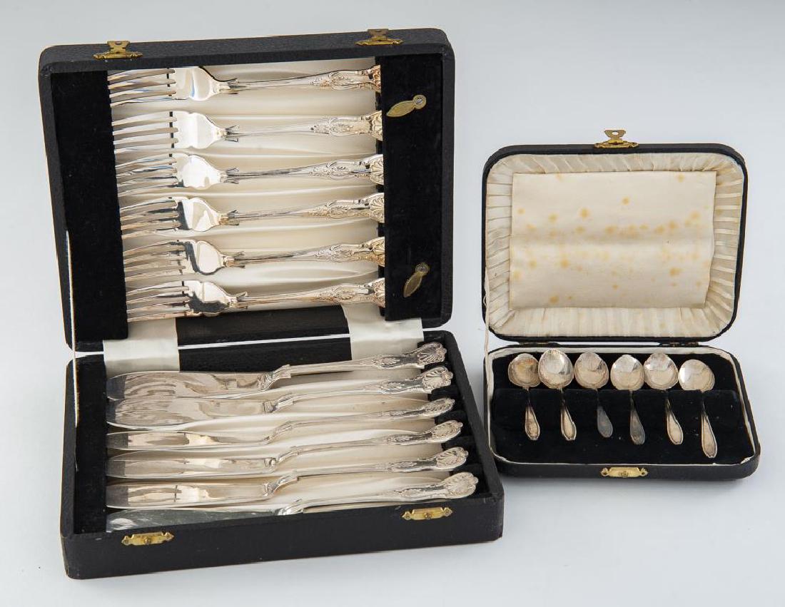 2 Sets Cased Silverplate Flatware (1 of 2)