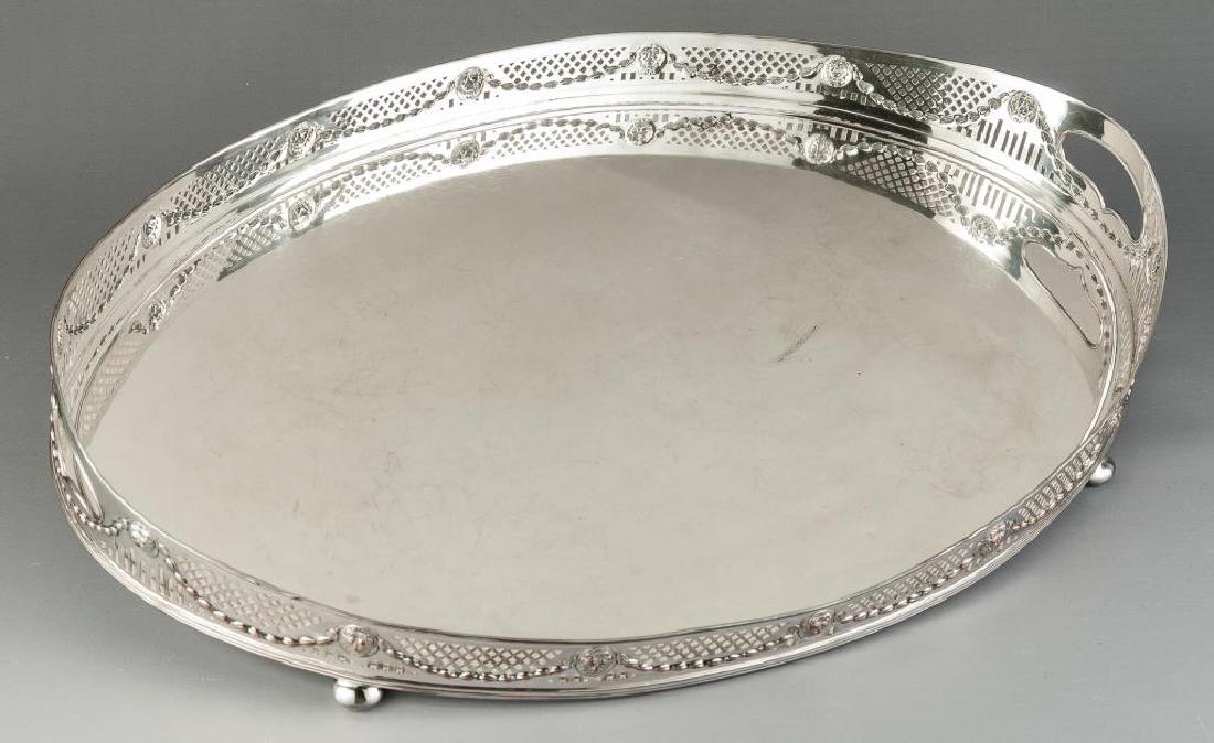 Large Silverplate Gallery Tray (1 of 4)