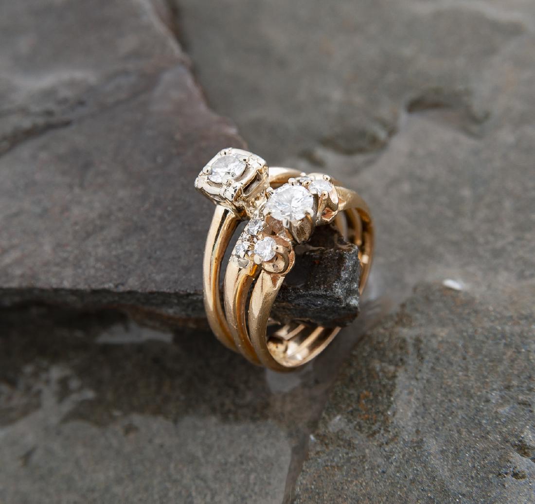 14K .82 CTW Diamond Wedding Set (1 of 3)