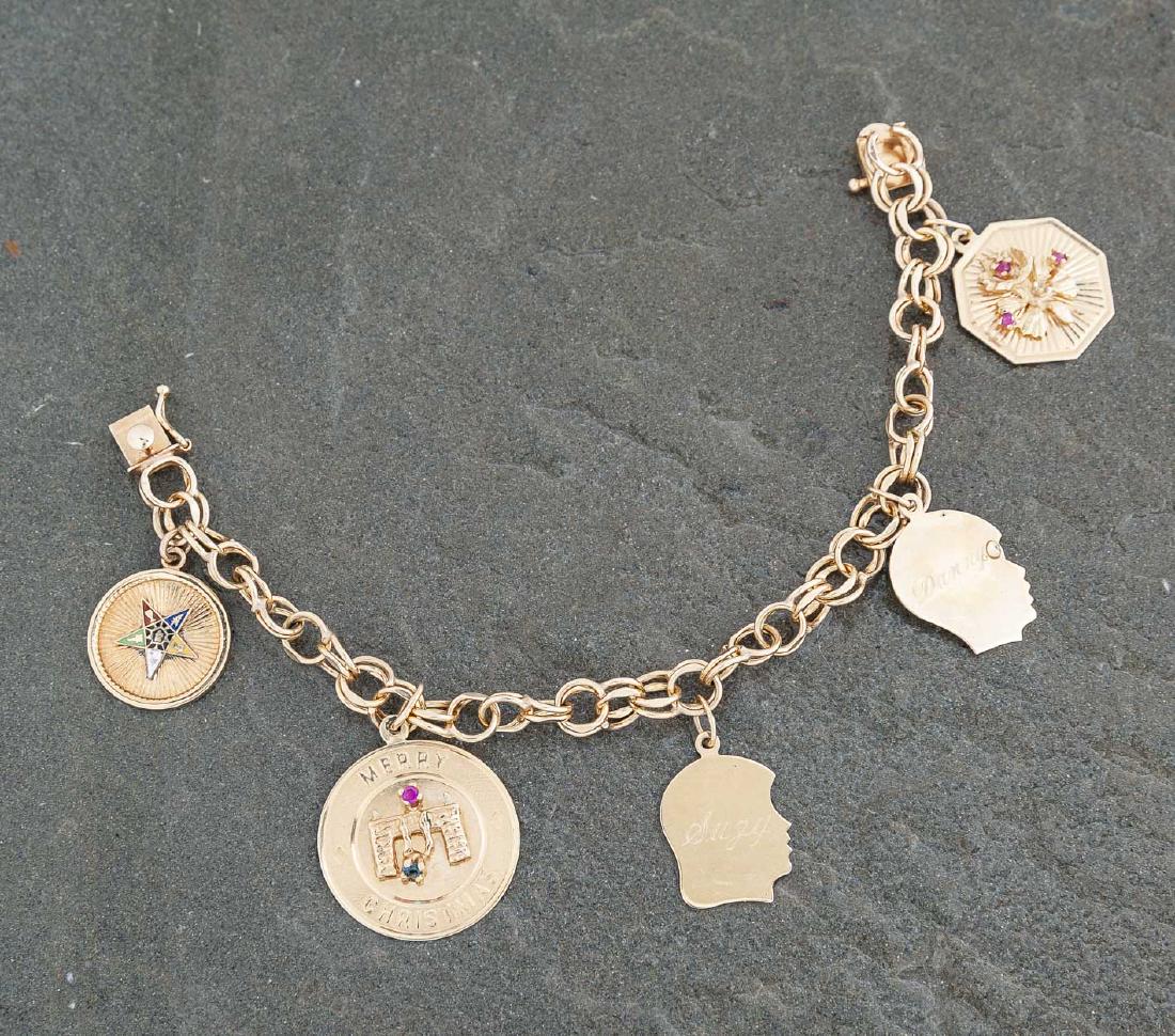 14K Charm Bracelet (1 of 2)