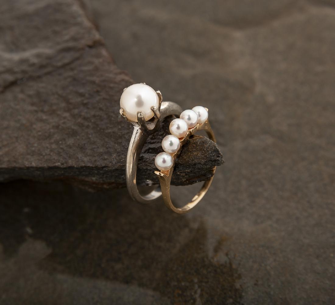 2 Gold & Pearl Rings (1 of 5)