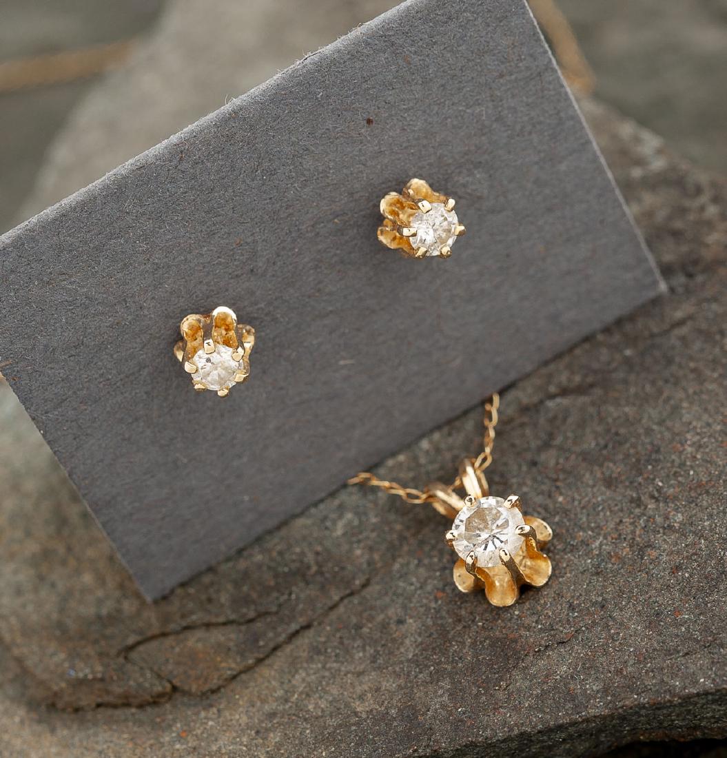 Diamond Necklace & Earrings (1 of 3)