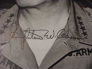 3 Military Autographs Adams Glenn Clay - 3