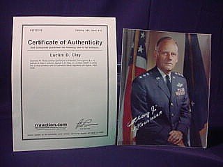 3 Military Autographs Adams Glenn Clay - 7