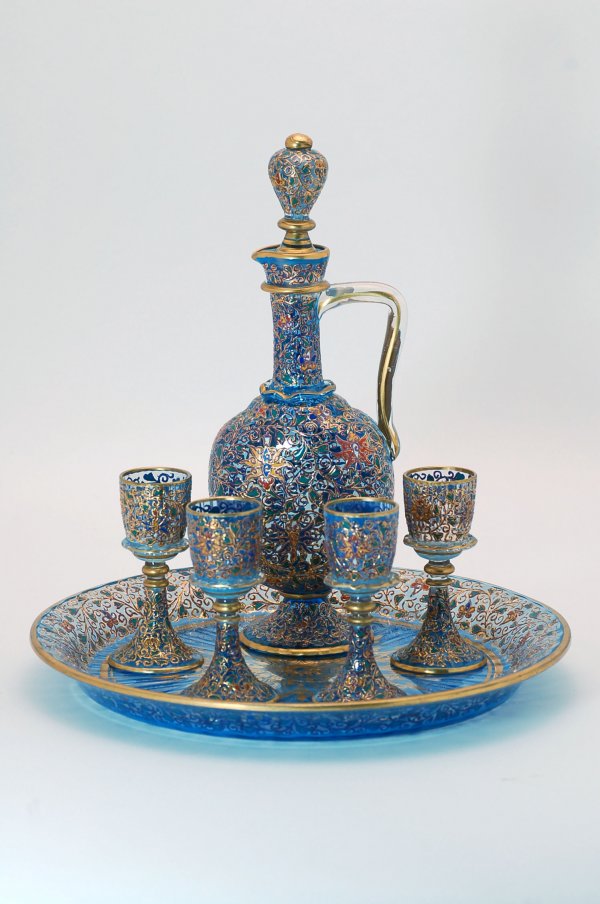 505 Moser Enameled Glass Decanter Set May 27, 2007 Cordier