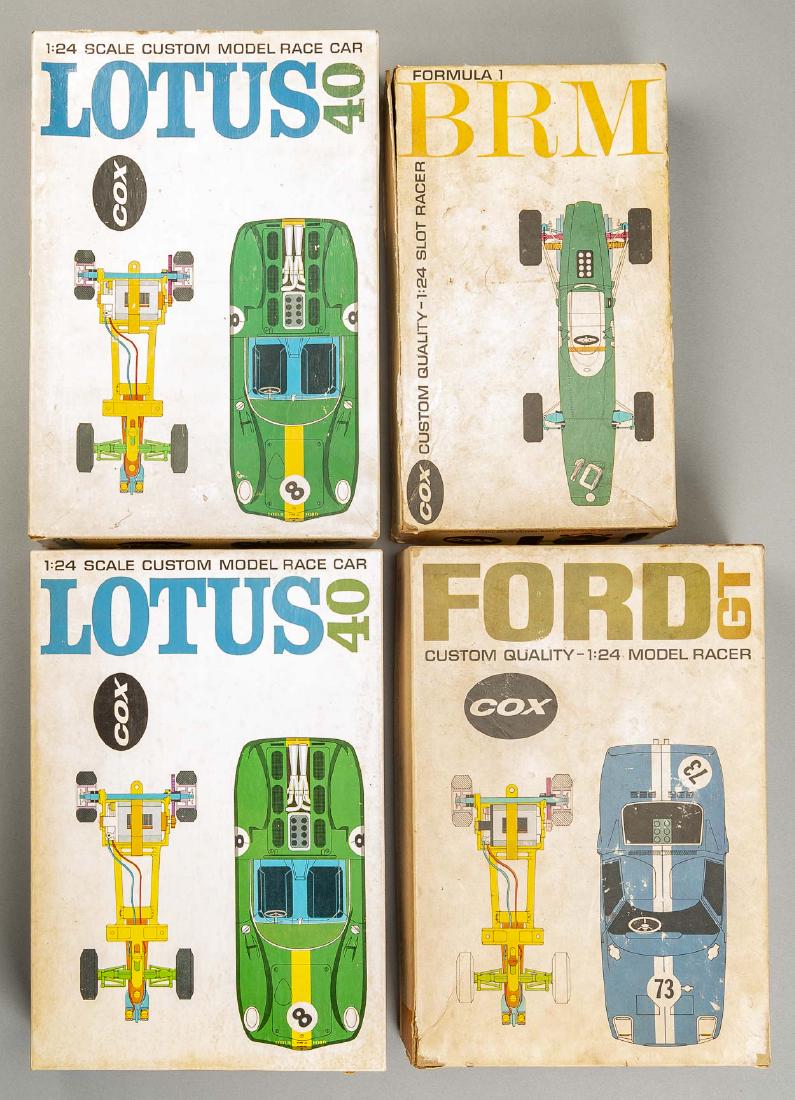 4 Vintage Cox 1/24 Slot Cars in OBs (1 of 3)