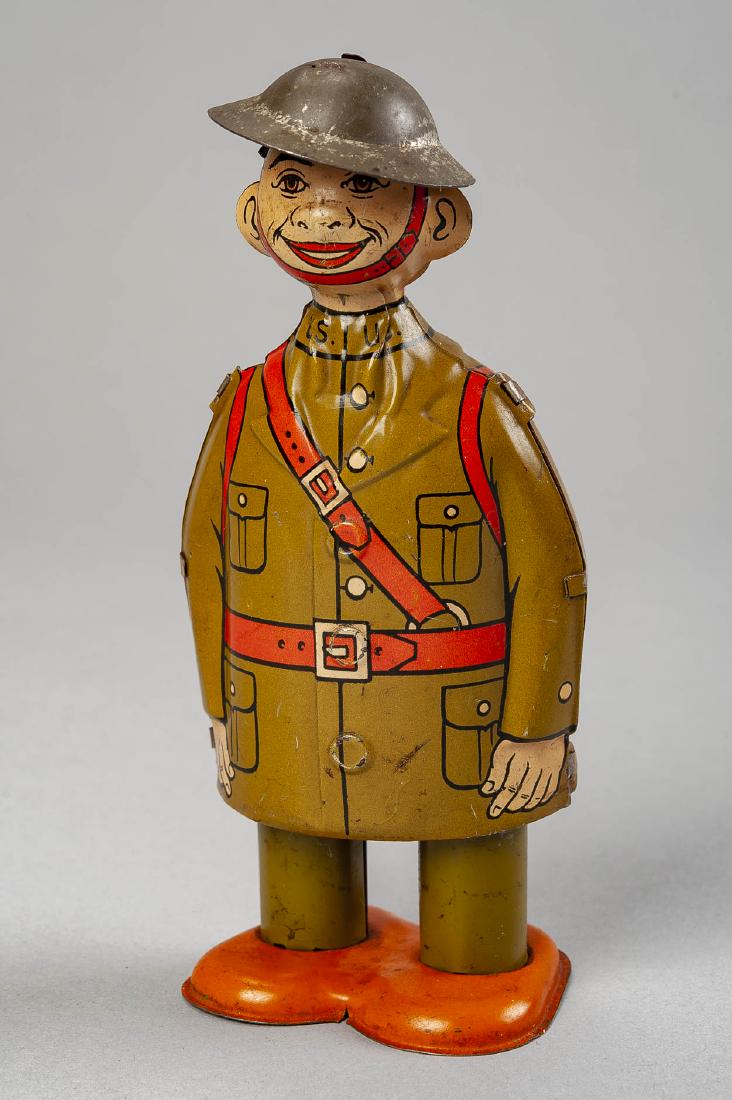 J. Chein Doughboy Soldier Tin Litho Wind Up Toy (1 of 3)
