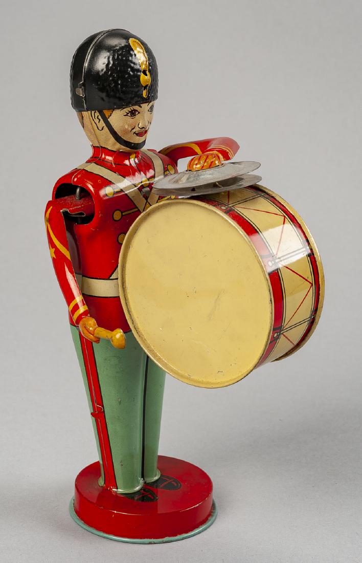 J. Chein Soldier Bass Drummer Wind Up Tin Toy (1 of 3)