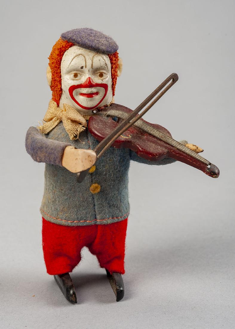 1930s Schuco Clown & Violin Wind Up Toy (1 of 3)