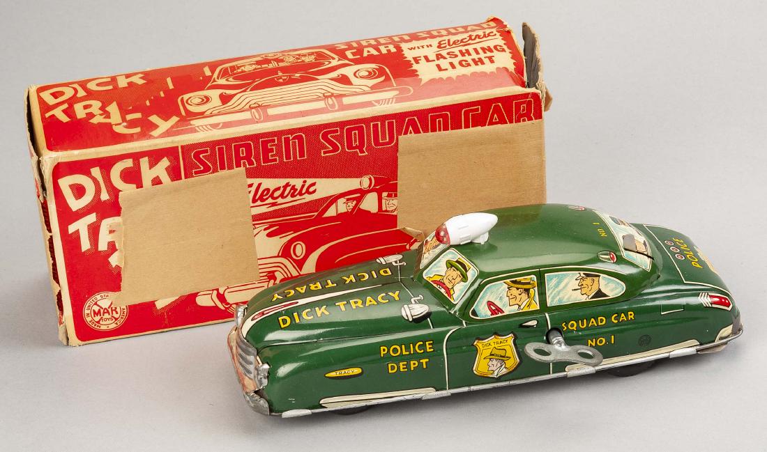 Marx Dick Tracy Siren Squad Car in OB (1 of 4)