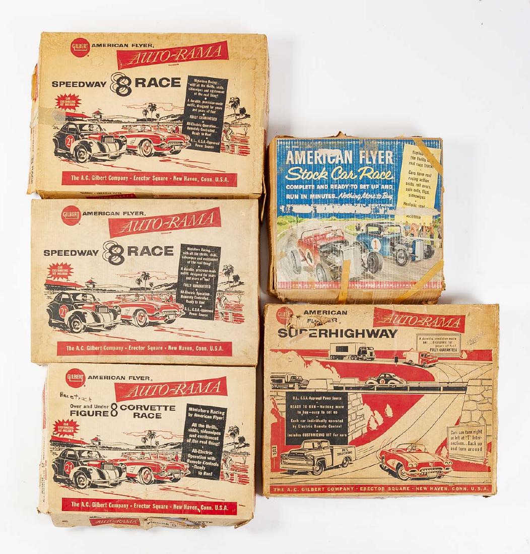 5 American Flyer 1/32 Slot Car Race Sets in OBs (1 of 6)