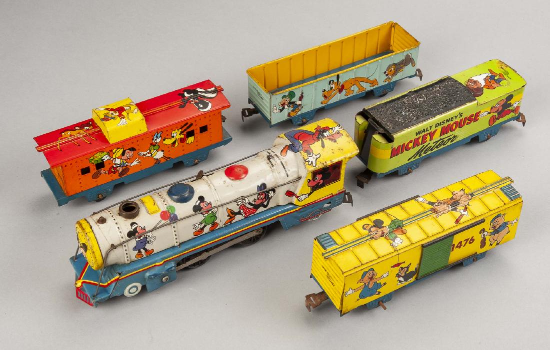 Mar Lines Mickey Mouse Meteor Wind Up Train (1 of 2)
