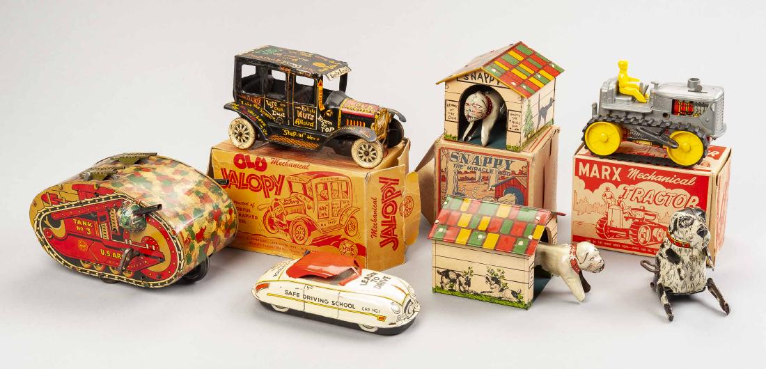 7 Marx Tin Litho Wind Up Toys (1 of 13)