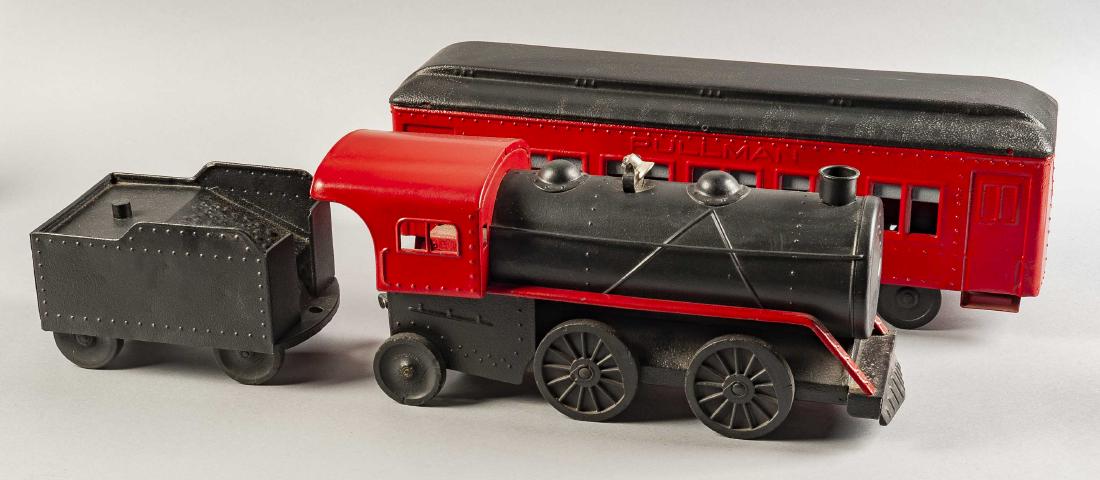 Cor Cor Pressed Steel Locomotive, Tender & Coach (1 of 5)
