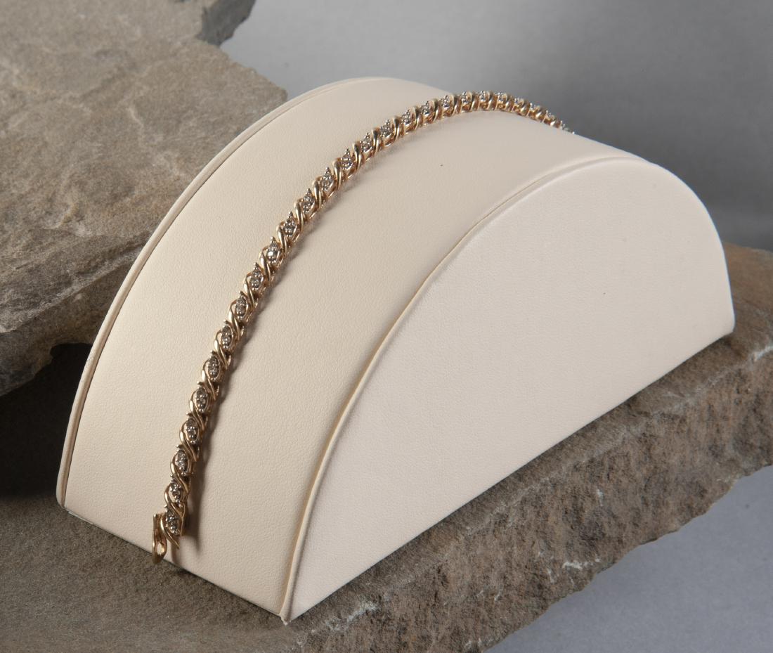 14K .60 CTW Diamond Bracelet (1 of 2)