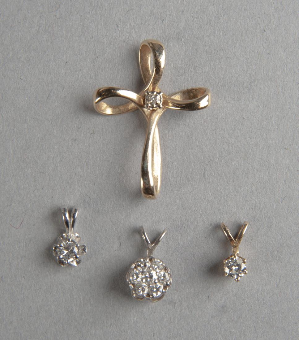 4 14K Diamond Pendants (1 of 1)